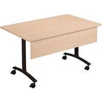 Table rectangulaire mélaminé avec voile de fond pivotant Axe Manutan Expert thumbnail image 4