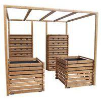 Mur bac pergola - 2 bacs à hauteur - 2 murs végétaux - Image principale