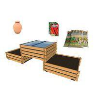 Pack complet : trio potager 3 x 1 m² - terreau et graines - Image principale
