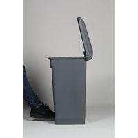 Poubelle plastique agroalimentaire 70 L gris thumbnail image 4