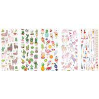 Ensemble 5 feuilles de stickers thèmes varies humoristique - Folia