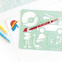 Ensemble 6 pochoirs aventure plastique thumbnail image 8