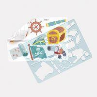Ensemble 6 pochoirs aventure plastique thumbnail image 10