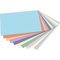 Assortiment 100 fles papier dessin A4 130g 10 coloris pastel - Image 3