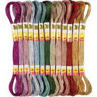 Fils à broder METALLIC, 26 écheveaux x8m 13 couleurs thumbnail image 3