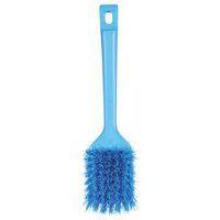 Lot de 10 Brosse à main manche court, 300 mm, dur, bleu thumbnail image 2