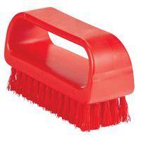 Lot de 10 Brosse à ongles, 95 mm, medium, rouge thumbnail image 2