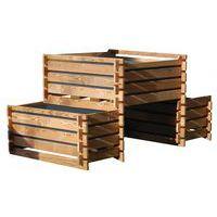 Trio potager biocarré 2 m² à hauteur - 2 bacs 0,5m² - 1 bac 1m² - Image principale