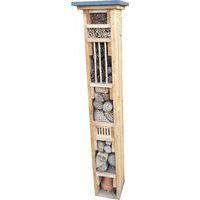 Tour hôtel à insectes toiture plate 165 cm - Image principale