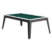 Billard Steel cadre blanc - tapis vert - pieds gris - Image principale