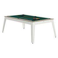 Billard Steel cadre oslo - tapis vert - pieds blancs - Image 2