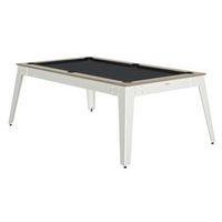 Billard Steel cadre oslo - tapis slate - pieds blancs - Image principale