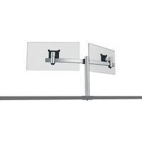 Bras support moniteur 2 écrans, fixation passe-câbles thumbnail image 2