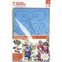 Sachet 12 loups super héros à décorer - Graine créative