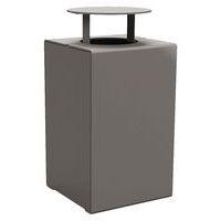 Poubelle Kub 120 L acier avec couvercle - Procity thumbnail image 3