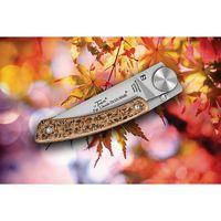 Couteau de poche Manche Chêne Gravure Nature - Liner Lock Le Thiers - Image 2