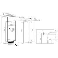 Réfrigérateur intégrable 1 porte 4 étoiles 191L WHIRLPOOL - ARG7341 thumbnail image 3