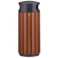 Poubelle Zeno alu 80L effet corten /tête Manganese thumbnail image 4