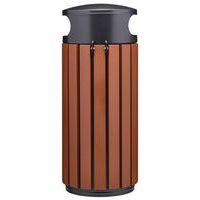 Poubelle Zeno alu 80L effet corten /tête Manganese thumbnail image 2