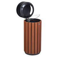 Poubelle Zeno alu 80L effet corten /tête Manganese-Rossignol Pro - Image 3