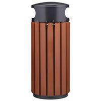 Poubelle Zeno Extreme 80L effet corten /tête inox gris thumbnail image 2