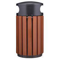 Poubelle Zeno Extreme 60L effet corten /tête inox gris-Rossignol Pro - Image 3