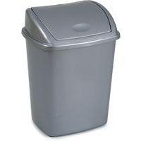 Poubelle à couvercle basculant 15 L Gris - Image principale