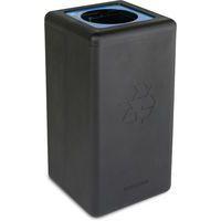 Poubelle circulaire BrickBin 65L Papier Noir/blue - Image principale