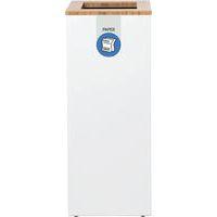 Station de tri sélectif Lune Paxa Large 65L blanc/bleu - Image principale