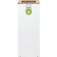 Station de tri sélectif Lune Paxa Large 65L blanc/vert - Image principale