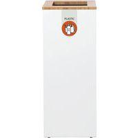Station de tri sélectif Lune Paxa Medium 34L blanc/orange - Image principale
