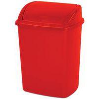 Poubelle à couvercle basculant 15 L Rouge - Image 2