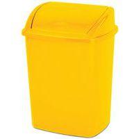 Poubelle à couvercle basculant 15 L Jaune thumbnail image 2