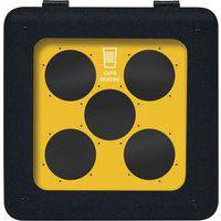 Poubelle circulaire à gobelets BrickBin Cups 65L noir/jaune thumbnail image 2