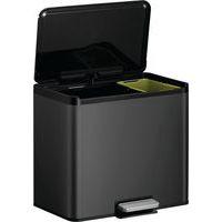 Poubelle à pédale Essential Recycler Step Bin 20+9 L noir - Image 2