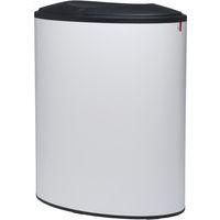 Poubelle tri sélectif Lune Binc 3 flux couvercle fermé blanc thumbnail image 2