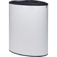 Poubelle tri sélectif Lune Binc 3flux couvercle ouvert Blanc thumbnail image 3
