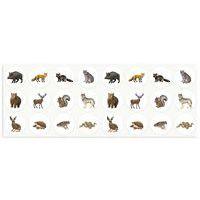 Lot 4 rouleaux gommettes animaux 33mm thumbnail image 4