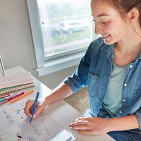 Lot de 36 Stylo feutre Paper Mate Flair bleu format économique 30+6 thumbnail image 3