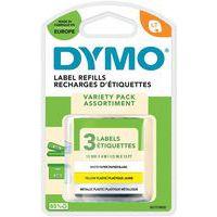 Ruban d'étiquettes adhésives LetraTag - Assortiment 3 rubans - Dymo