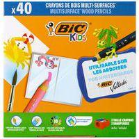 Classpack 40 crayons de couleurs triangulaires 3 en 1 - Bic Kids