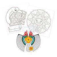 Bloc 36 mandalas 3D animaux sauvage à colorier - Image 2