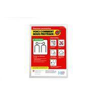 Pochette coin anti-microbienne polypropylène format  23.2 x 32.2 cm (lot de 25) - Image principale