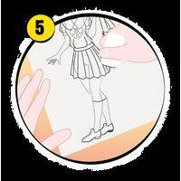 Graph'it trace-manga - Fille 'écolière' thumbnail image 4