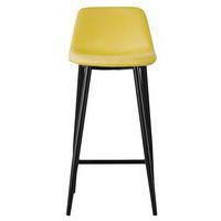 Lot de  2 Tabourets Must pied Noir assise tissu polyester Safran - Image principale