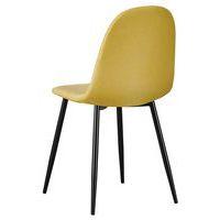 Lot de  2 Chaises Must pied Noir assise tissu polyester Safran thumbnail image 4