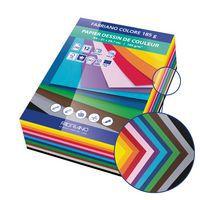 Paquet 240 feuilles papier dessin 21x29.7 cm Fabriano Colore 185g 12 couleurs assorties thumbnail image 2
