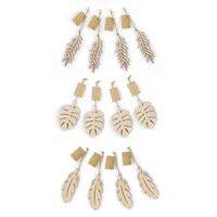 Assortiment de 12 formes ''suspensions'' en bois - Image principale