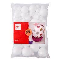 Assortiment 100 boules polystyrène Ø 10 à 60 mm - Apli