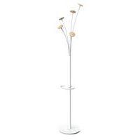 Portemanteau acier Festival Blanc 5 patères Bois - Image principale